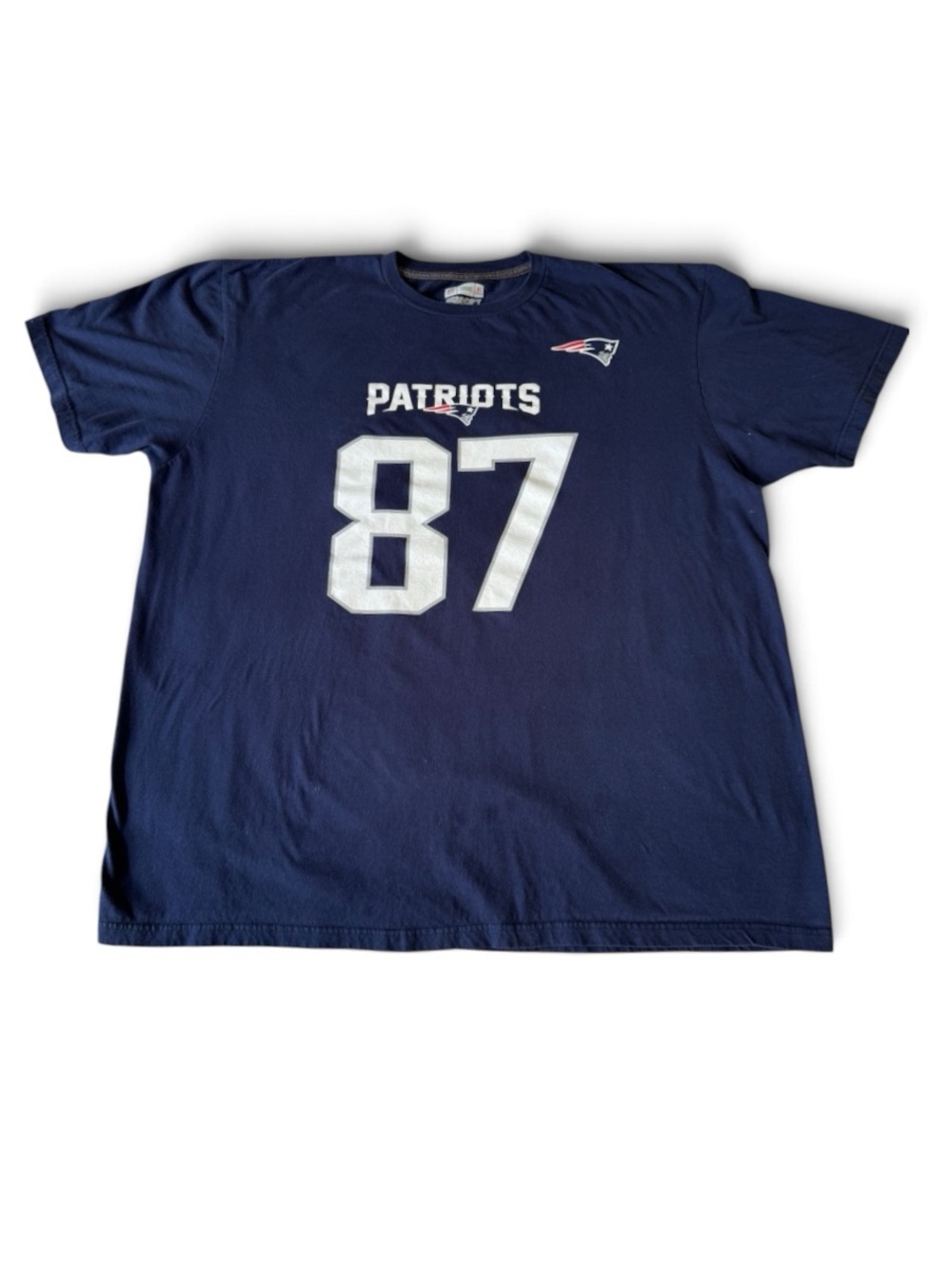 Team Apparel Men's Navy Patriots Rob Gronkowski #87 T-Shirt Size XXL!!